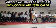 Yüksekova..! Kolej Öğrencileri Köy Çocukları İçin Çaldı
