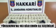 Yüksekova'da 103 Kilo Eroin Ele Geçirildi