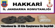 Yüksekova’da 39 Kilo Uyuşturucu Ele Geçirildi