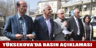 Yüksekova'da Basın Açıklaması