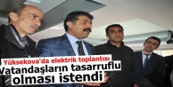 Yüksekova'da elektrik toplantısı