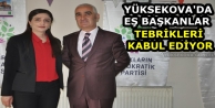 Yüksekova'da Eş Başkanlar Tebrikleri Kabul ediyor