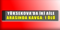 Yüksekova'da iki aile arasında kavga: 1 Ölü
