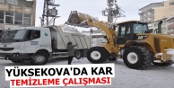 Yüksekova'da Kar Temizleme çalışması