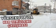 Yüksekova'da Kar Temizleme Çalışması