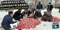Yüksekova’da Koronaya Karşı 70 Kurban Kesilip Dua Edildi
