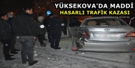 Yüksekova'da Maddi Hasarlı Trafik Kazası