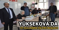 Yüksekova’da oy kullanma işlemi başladı