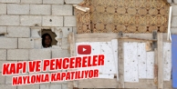 Yüksekova'da pencerelere naylonlu çözüm