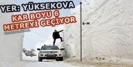 Yüksekova'da Şaşırtan Kar Tünelleri