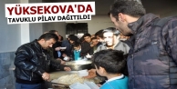 Yüksekova’da Tavuklu pilav dağıtıldı