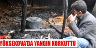 Yüksekova'da Yangın Korkuttu
