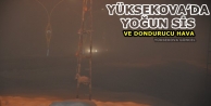 Yüksekova’da Yoğun Sis Ve Dondurucu Hava