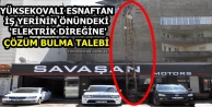 Yüksekovalı Esnaftan İş Yerinin Önündeki 'Elektrik...