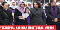 Yüksekovalı Kadınlar Şiddete Karşı Yürüdü