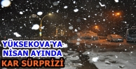 Yüksekova'ya Nisan Ayında Kar Sürprizi