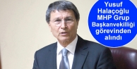 Yusuf Halaçoğlu MHP Grup Başkanvekilliği görevinden...