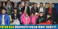 YÜTSO 650 Öğrenciye Kışlık Mont Dağıttı
