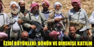Êzidî büyükleri: Dönün ve direnişe katılın