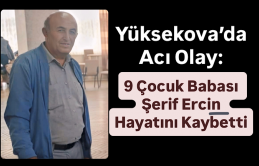 Yüksekova’da Acı Olay: 9 Çocuk Babası Şerif Ercin Hayatını Kaybetti