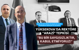Yüksekova’da rektöre 
