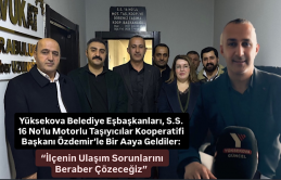 Yüksekova Belediye Eşbaşkanları, S.S. 16 No'lu Motorlu Taşıyıcılar Kooperatifi Başkanı Özdemir’le Bir Aaya Geldiler: “İlçenin Ulaşım Sorunlarını Beraber Çözeceğiz”