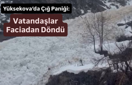 Yüksekova’da Çığ Paniği: Vatandaşlar Faciadan Döndü