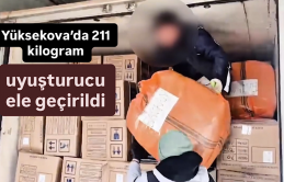 Yüksekova’da 211 kilogram uyuşturucu ele geçirildi