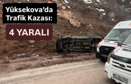 Yüksekova’da Trafik Kazası: 4 Yaralı