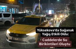 Yüksekova’da Sağanak Yağış Etkili Oldu: Caddelerde Su Birikintileri Oluştu