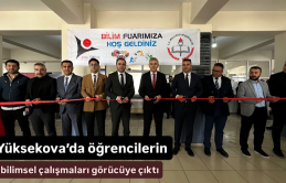 Yüksekova’da öğrencilerin bilimsel çalışmaları görücüye çıktı