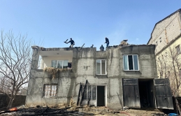 Yüksekova’da Baca Yangını Korkuttu