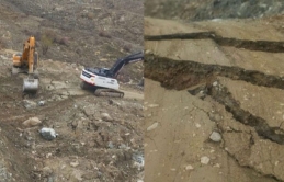 Hakkari-Van yolunda alternatif yol yine çöktü