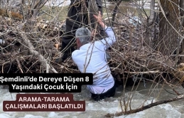 Şemdinli’de Dereye Düşen 8 Yaşındaki Çocuk İçin Seferberlik Başlatıldı