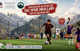 Yüksekova’da Gençler İçin Ücretsiz Yaz Spor Okulları Başlıyor