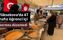 Yüksekova’da 47 hafız öğrenci için “kermes” düzenledi