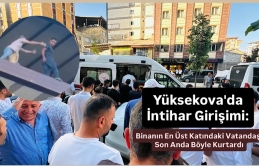 Yüksekova'da İntihar Girişimi: Binanın En Üst Katındaki Vatandaşı Son Anda Böyle Kurtardı