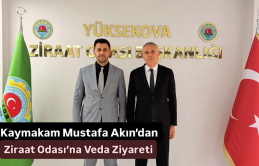 Kaymakam Mustafa Akın’dan Ziraat Odası’na Veda Ziyareti