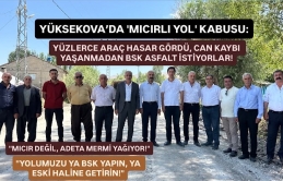 Yüksekova’da 'Mıcırlı Yol' Kabusu: Yüzlerce Araç Hasar Gördü, Can Kaybı Yaşanmadan BSK Asfalt İstiyorlar