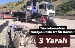 Yüksekova-Van Karayolunda Korkutan Trafik Kazası: 3 Kişi Yaralandı