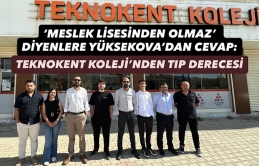 "Meslek Lisesinden Olmaz" Diyenlere  Yüksekova'dan Cevap: Özel Yüksekova Teknokent Koleji'nden Tıp Derecesi!