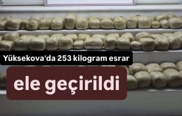 Yüksekova'da 253 kilogram esrar ele geçirildi