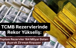 TCMB Rezervlerinde Rekor Yükseliş: Toplam Rezervler 164 Milyar Doları Aşarak Zirveye Koşuyor