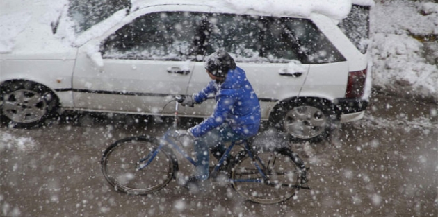 Van’da lapa lapa kar yağışı
