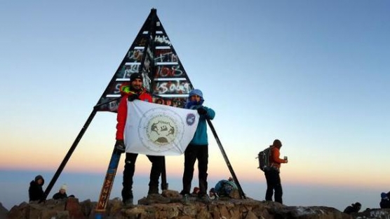 Vanlı dağcı 4 bin 167 metrelik Toubkal Dağı'na tırmandı