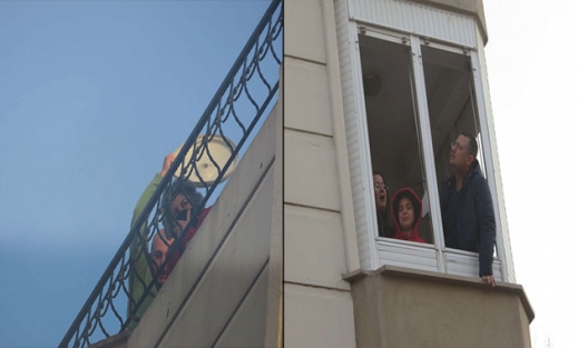 Yangına uykuda yakalandılar; 17 kişi merdivenle kurtarıldı