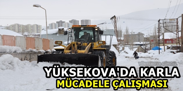 Yüksekova'da Karla Mücadele Çalışması