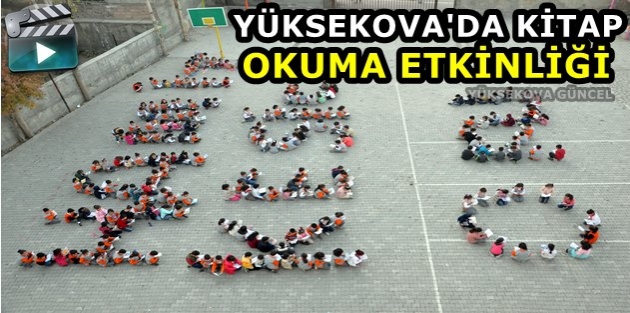 Yüksekova'da kitap okuma etkinliği