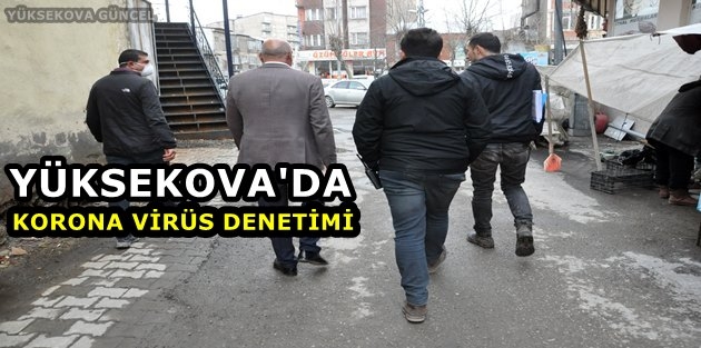 Yüksekova'da Korona Virüs Denetimi