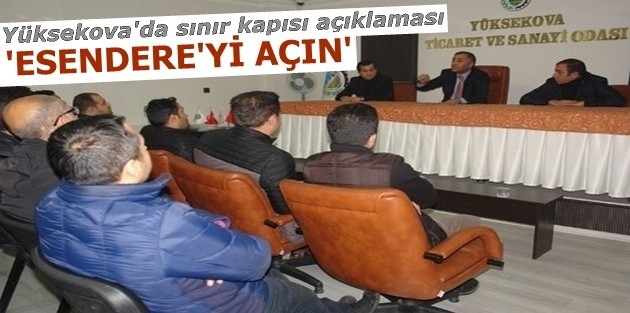 Yüksekova'da sınır kapısı açıklaması